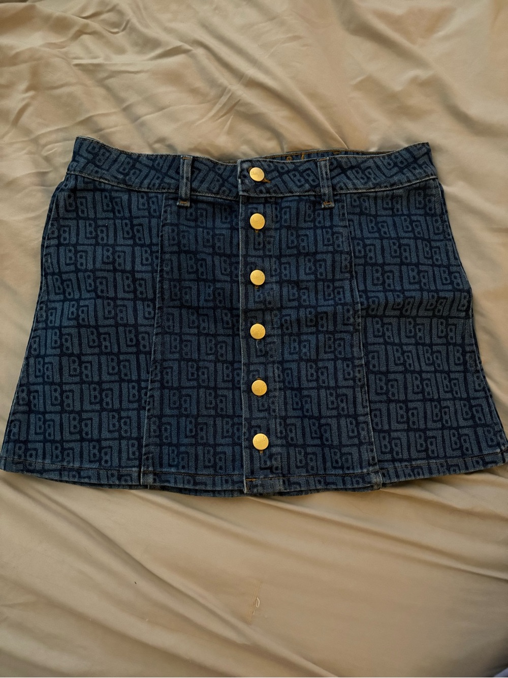 Wrangler Button-Front Mini Go-Go Skirt